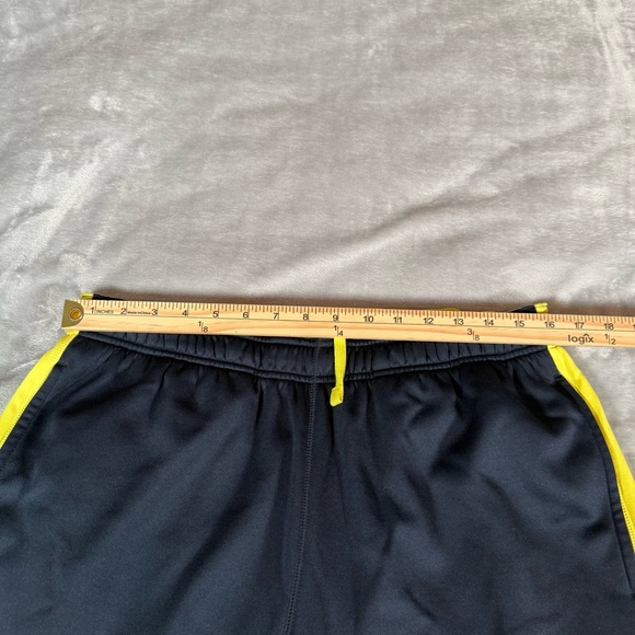 Nike Swoosh Therma Fit Jogger Pants Mens XL Baggy Fit Navy/Volt Y2K - Picture 9 of 13